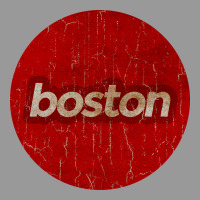Boston   Simple Red Circle Vintage Vintage Hoodie | Teevron