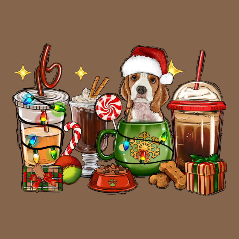 Christmas Coffee Cups With Beagle Premium Tee by RanaPortraitStore | Teevron