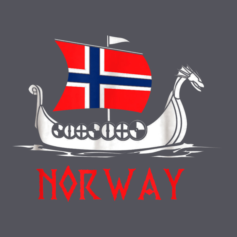 Boat Norwegian Flag Norway Viking Ship Norway Vintage Hoodie by FloraArt | Teevron
