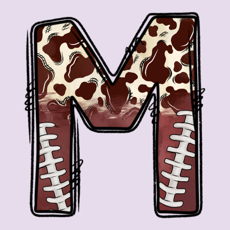 Name Footballcow Print Letter M Premium Hoodie by CowhideDigitalArt | Teevron