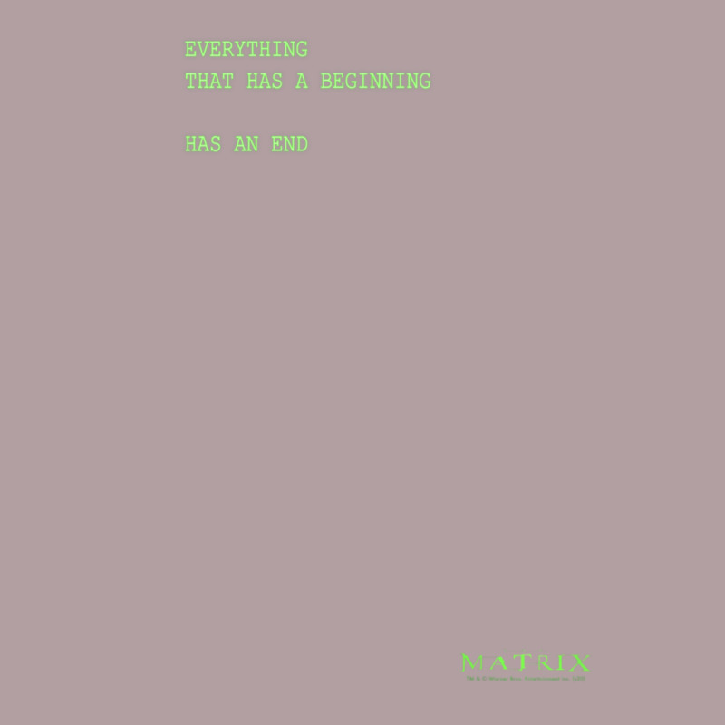 The Matrix Everything Has A Beginning Green Font Vintage Hoodie by ArtMosaic | Teevron