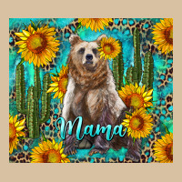 Mama Bear With Sunflowers And Cactus Heavyweight Hoodie | Teevron