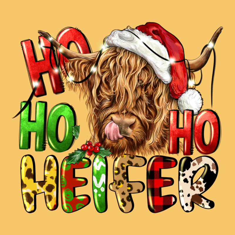 Ho Ho Ho Heifer Vintage Hoodie by CowGirlArtShop | Teevron