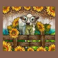 Western Charolais Heifer With Sunflowers Zipper Hoodie | Teevron