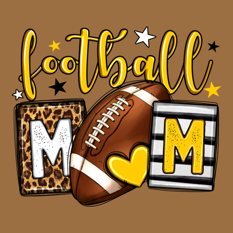 Football Mom Yellow Team Color Vintage Tee by HowdyJamesFarm | Teevron