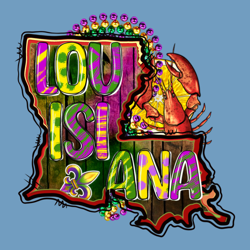 Louisiana Map Urban Heavy Tee by CowGirlArtShop | Teevron