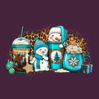 Winter Snowman Coffee Cups Premium Tee | Teevron