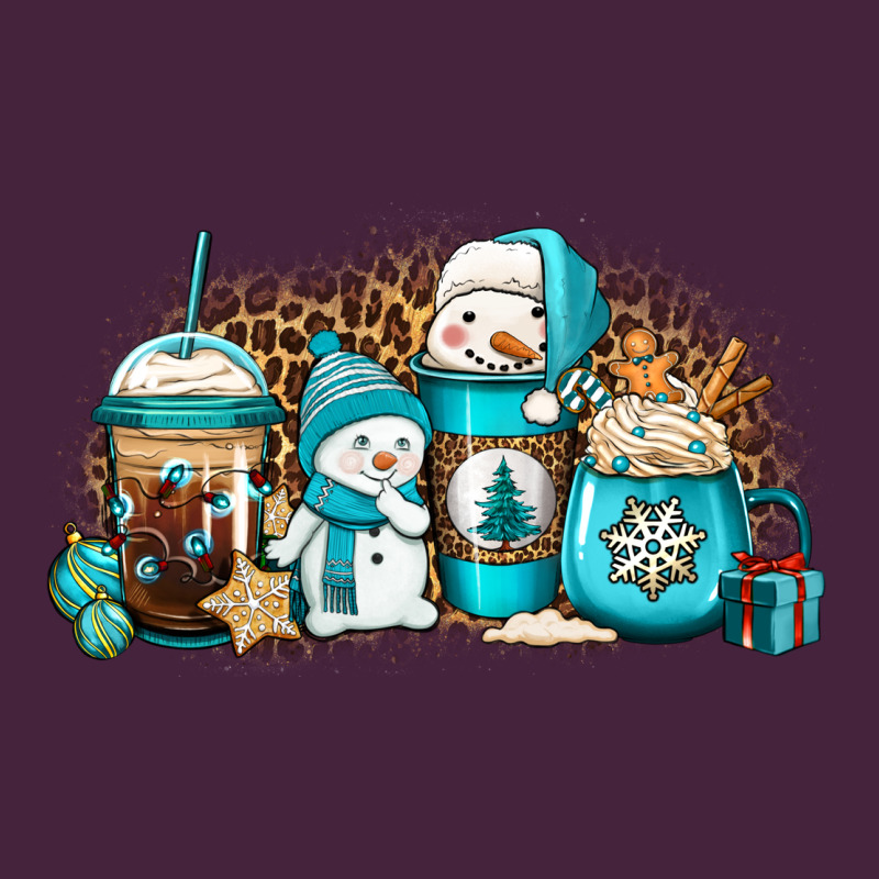 Winter Snowman Coffee Cups Premium Tee by Jasminsmagicworld | Teevron