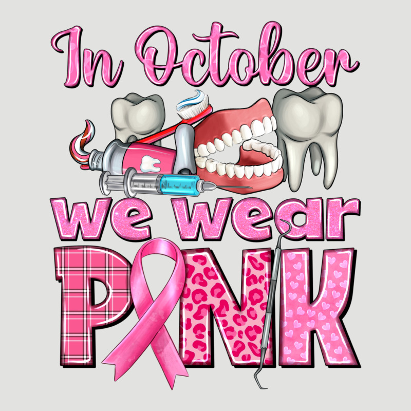 In October We Wear Pink Breast Cancer Awareness Classic Tee by texasbilliewilder | Teevron