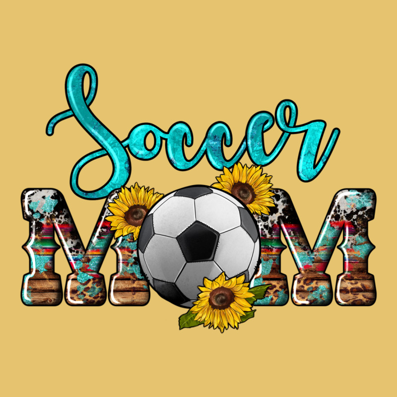 Western Leopard Cowhide Sunflowers  Glitter Mom Soccer Premium Sweatshirt by Artiststas | Teevron