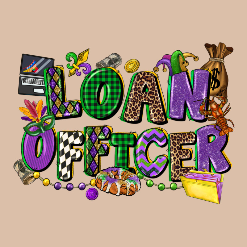 Loan Officer Mardi Gras Cowgirl Urban Heavy Tee by CowGirlArtShop | Teevron