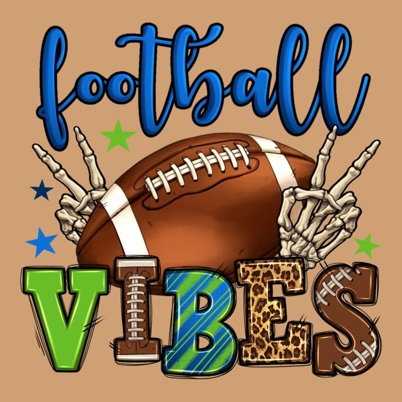 Football Vibes Green And Blue Vintage Tee by HowdyJamesFarm | Teevron