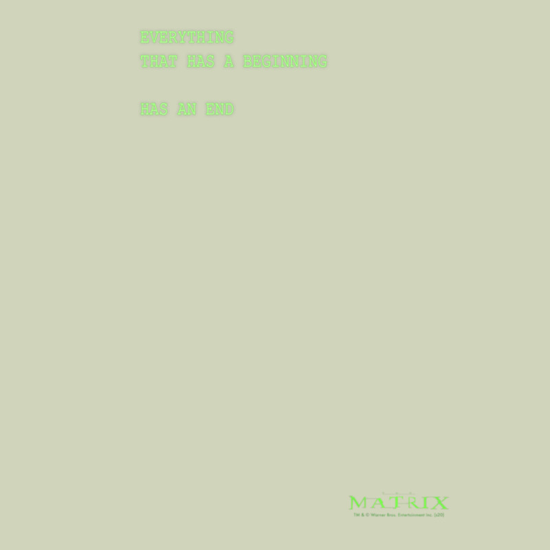 The Matrix Everything Has A Beginning Green Font Heavyweight Hoodie by ArtMosaic | Teevron