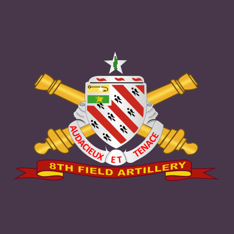 8th Field Artillery W Br   Ribbon 8th Field Artillery W Br Ribbon Heavyweight Hoodie by ArtMosaic | Teevron
