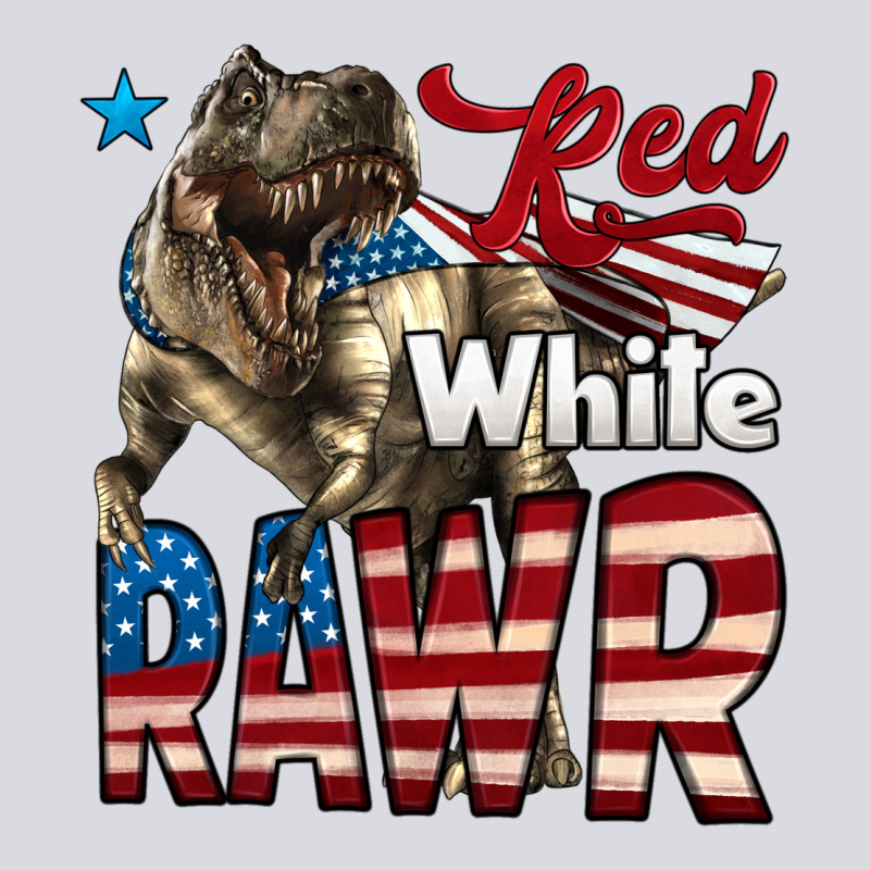 Red White Rawr Dinosaur T-rex Zipper Hoodie by LillyAllenDesigns | Teevron