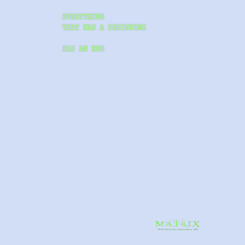 The Matrix Everything Has A Beginning Green Font Urban Hoodie by ArtMosaic | Teevron