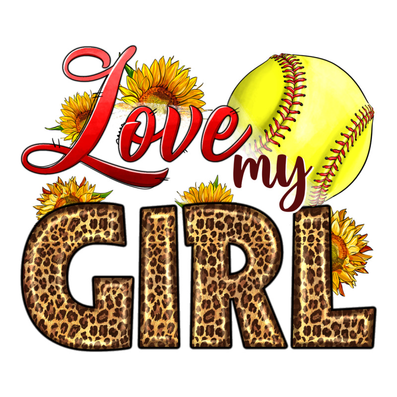 Love My Girl Softball Zipper Hoodie by LillyAllenDesigns | Teevron