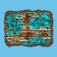 Western Turquoise Stone Aztec Tiger Pattern Background Premium Sweatshirt | Teevron