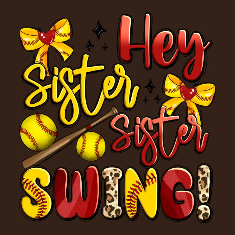 Hey Sister Sister Swing Softball Heavy Core Tee by Artiststas | Teevron