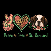 Peace Love St. Bernard Long Sleeve Tee | Teevron