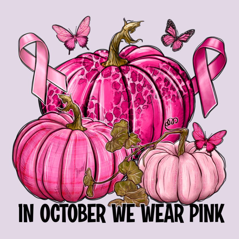 In October We Wear Pink With Pumpkin Classic Tee by texasbilliewilder | Teevron