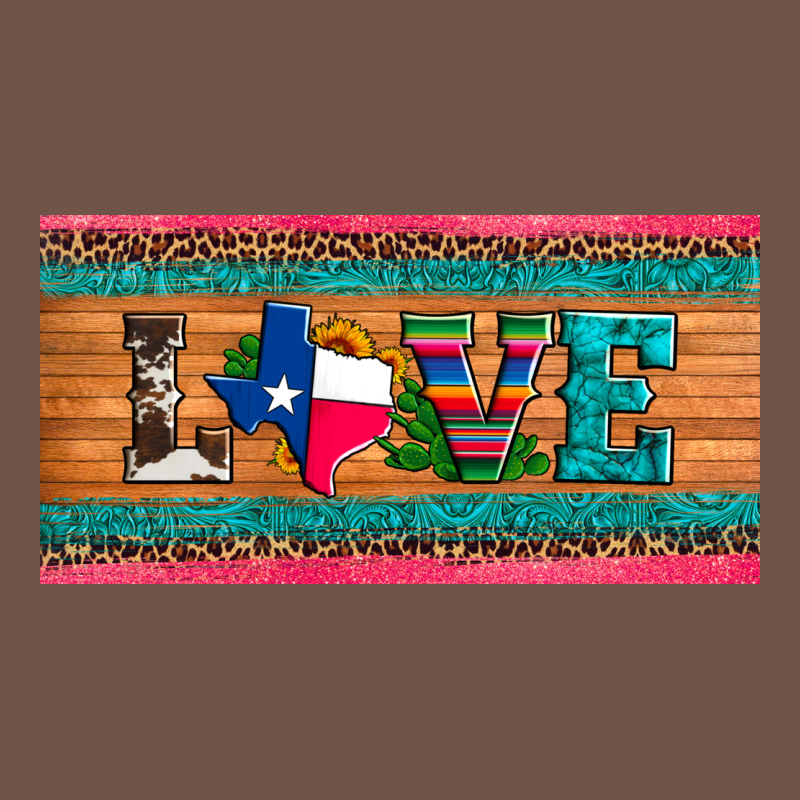 Love Texas Sunflowers Cactus Cowhide License Plate Premium Sweatshirt by Artiststas | Teevron
