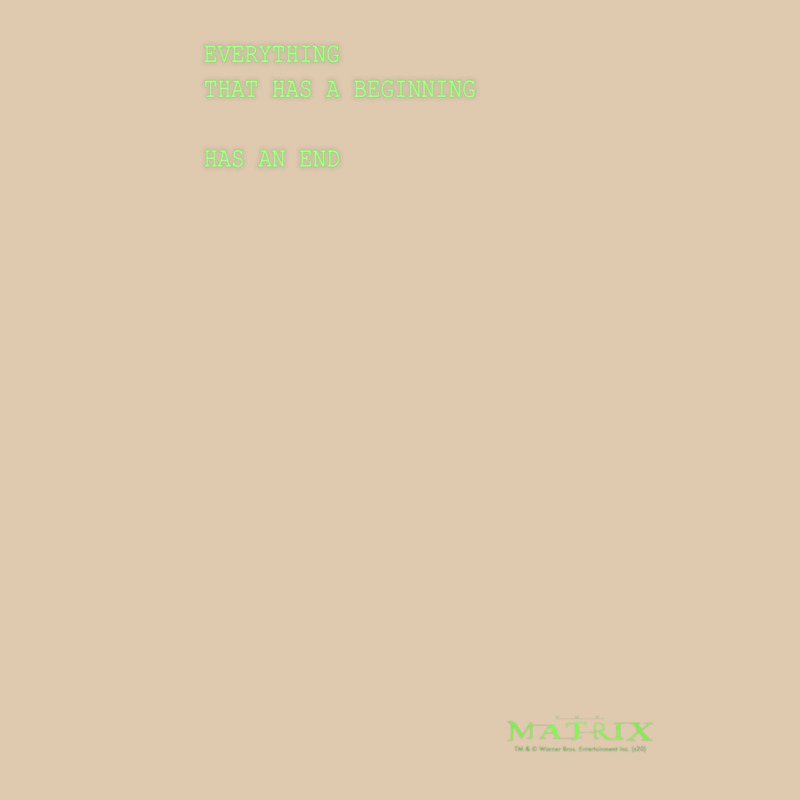The Matrix Everything Has A Beginning Green Font Heavyweight Sweatshirt by ArtMosaic | Teevron
