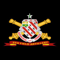 8th Field Artillery W Br   Ribbon 8th Field Artillery W Br Ribbon Heavyweight Sweatshirt | Teevron