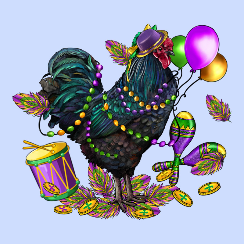 Mardi Gras Chicken Urban Heavy Tee by CowGirlArtShop | Teevron