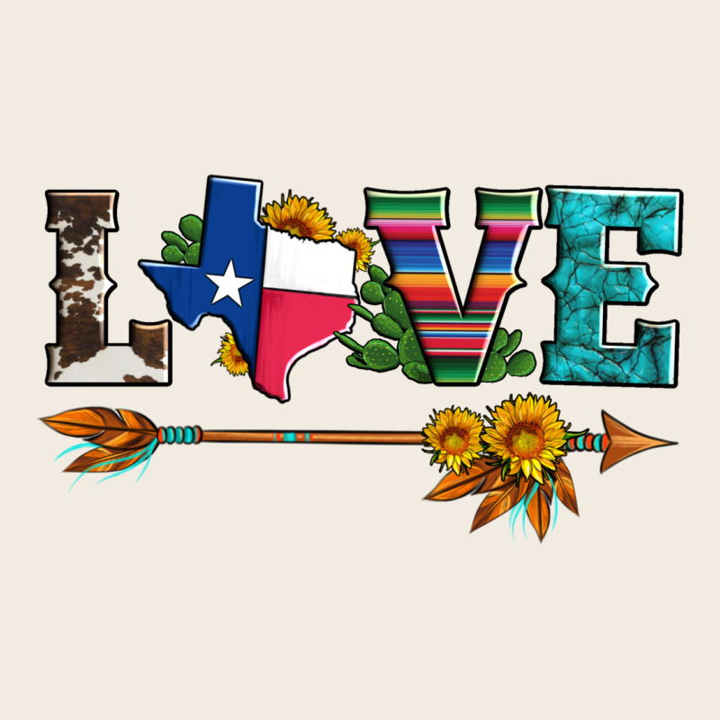 Love Texas Serape Cowhide Cactus And Sunflowers Premium Sweatshirt by Artiststas | Teevron