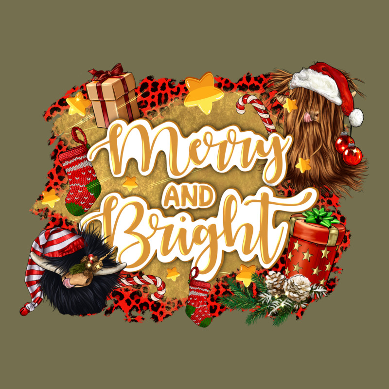Merry And Bright Vintage Hoodie by CowGirlArtShop | Teevron