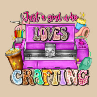 Just A Girl Who Loves Crafting Heavyweight Sweatshirt | Teevron