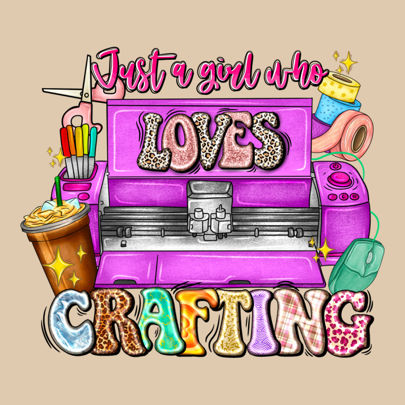 Just A Girl Who Loves Crafting Heavyweight Sweatshirt by CowhideDigitalArt | Teevron