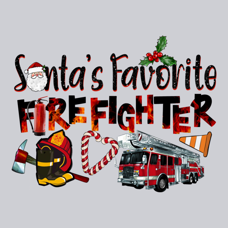 Santa's Favorite Firefighter Heavyweight Sweatshirt by LillyAllenDesigns | Teevron