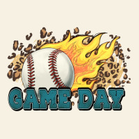 Game Day Baseball Leopard Flames Fireball Vintage Tee | Teevron