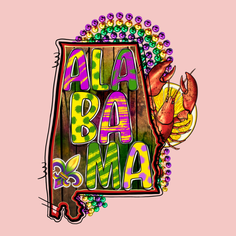 Mardi Gras Alabama Map Urban Heavy Tee by CowGirlArtShop | Teevron