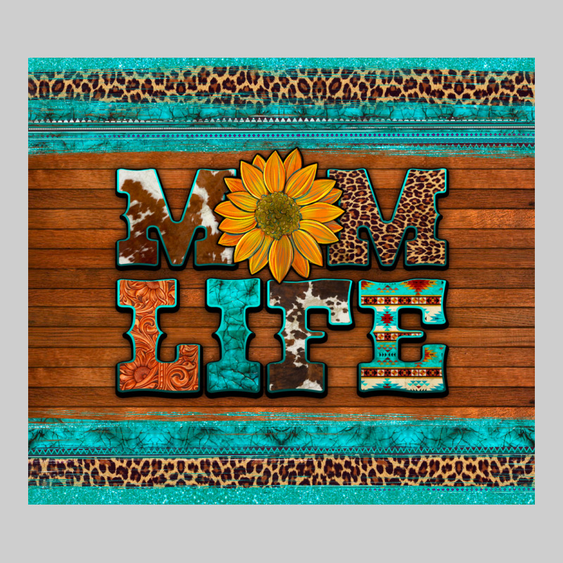 Mom Life Leopard Cowhide Turquoise Aztec Premium Sweatshirt by Artiststas | Teevron