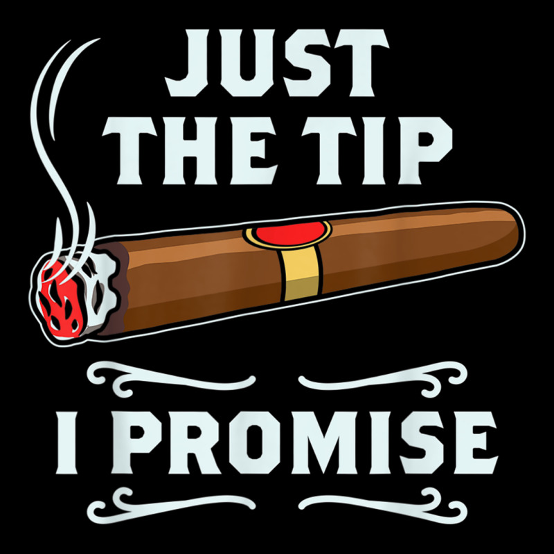 Just The Tip Cigar Smoker Gift Funny Cigar Smoking Heavy Core Tee by trangStudio | Teevron