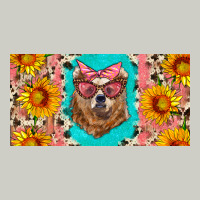 Mama Bear With Sunflowers And Glasses License Plate Heavyweight Hoodie | Teevron