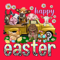 Happy Easter Truck With Farm Animals Classic Tee | Teevron