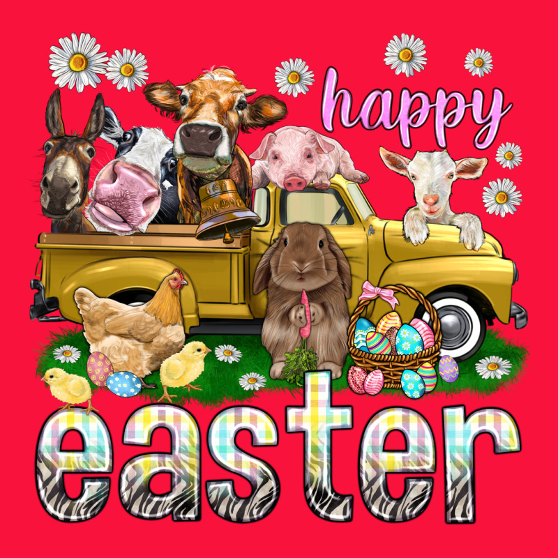 Happy Easter Truck With Farm Animals Classic Tee by NancyCooperArtShop | Teevron