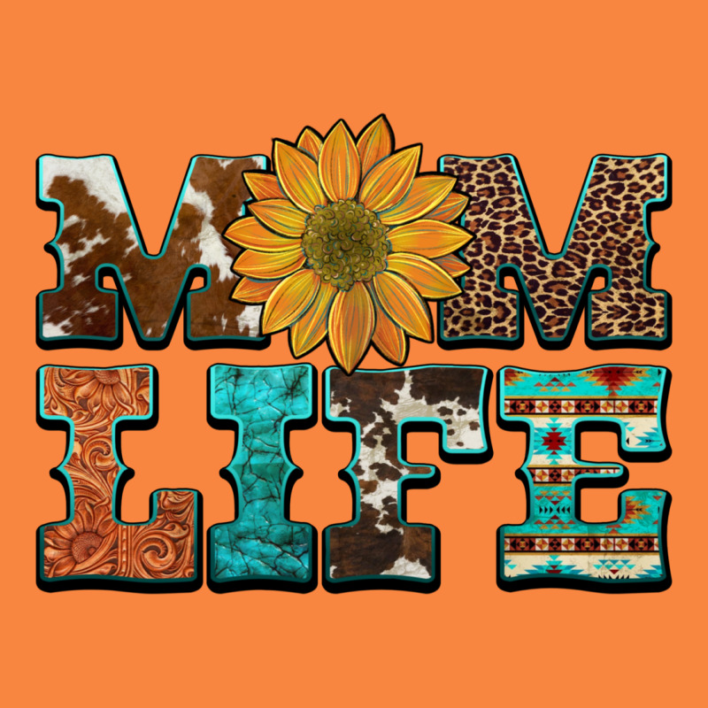 Western Cowhide Leopard Turquoise  Leather Aztec Sunflower Mom Premium Sweatshirt by Artiststas | Teevron