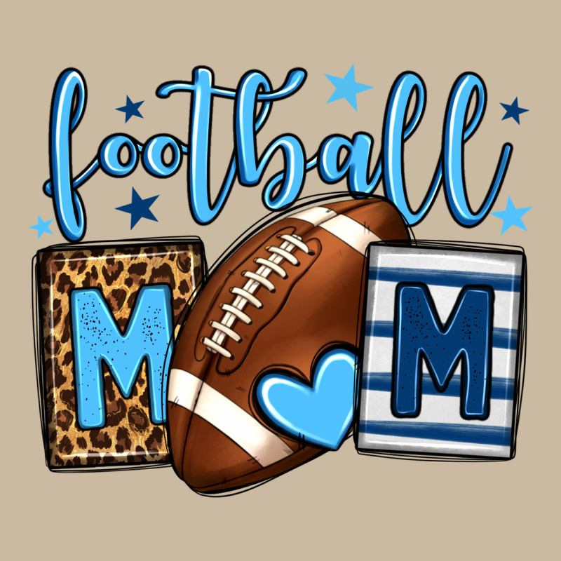 Football Mom Blue Team Color  Mother's Day Long Sleeve Tee by HowdyJamesFarm | Teevron