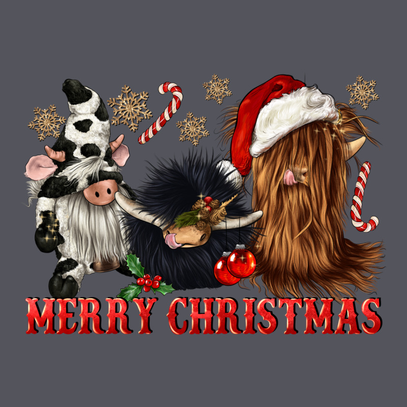 Merry Christmas Heifer Cow Gnomies Vintage Hoodie by CowGirlArtShop | Teevron