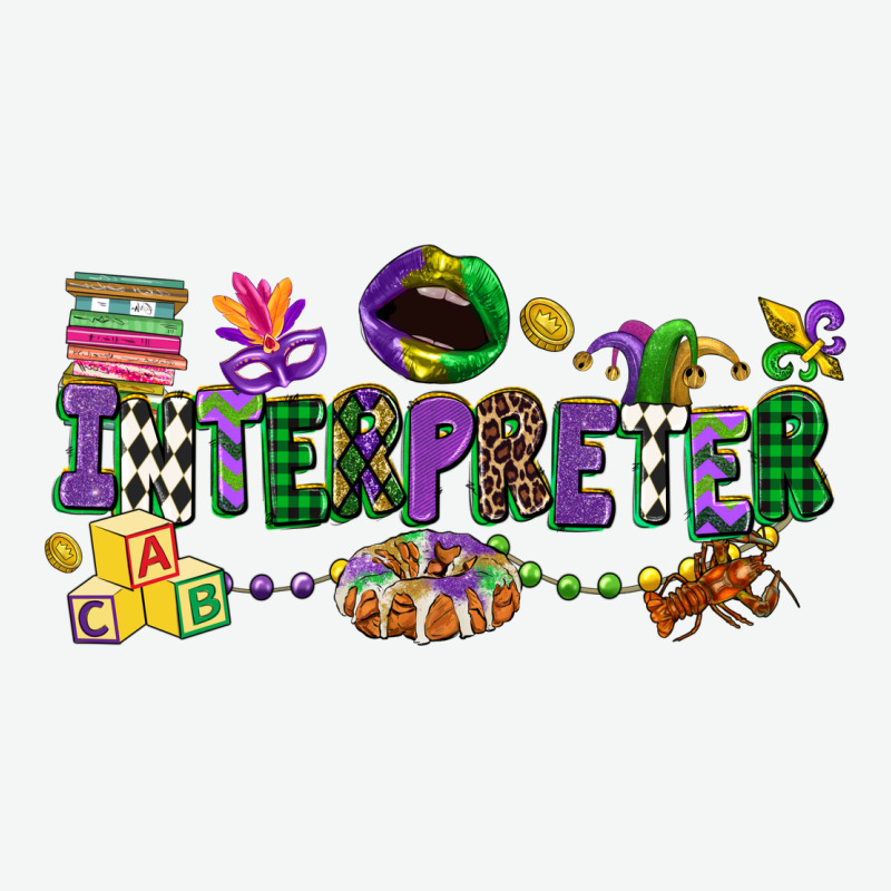 Interpreter Mardi Gras Urban Heavy Tee by CowGirlArtShop | Teevron