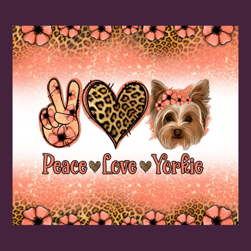 Peace Love Yorkie Premium Tee by Jasminsmagicworld | Teevron
