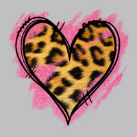 Leopard Pink Glitter Heart Long Sleeve Tee | Teevron
