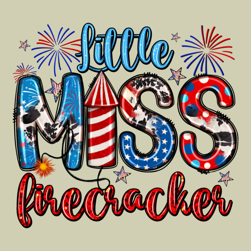 Little Miss Firecracker 4th Of July Heavy Core Tee by Artiststas | Teevron