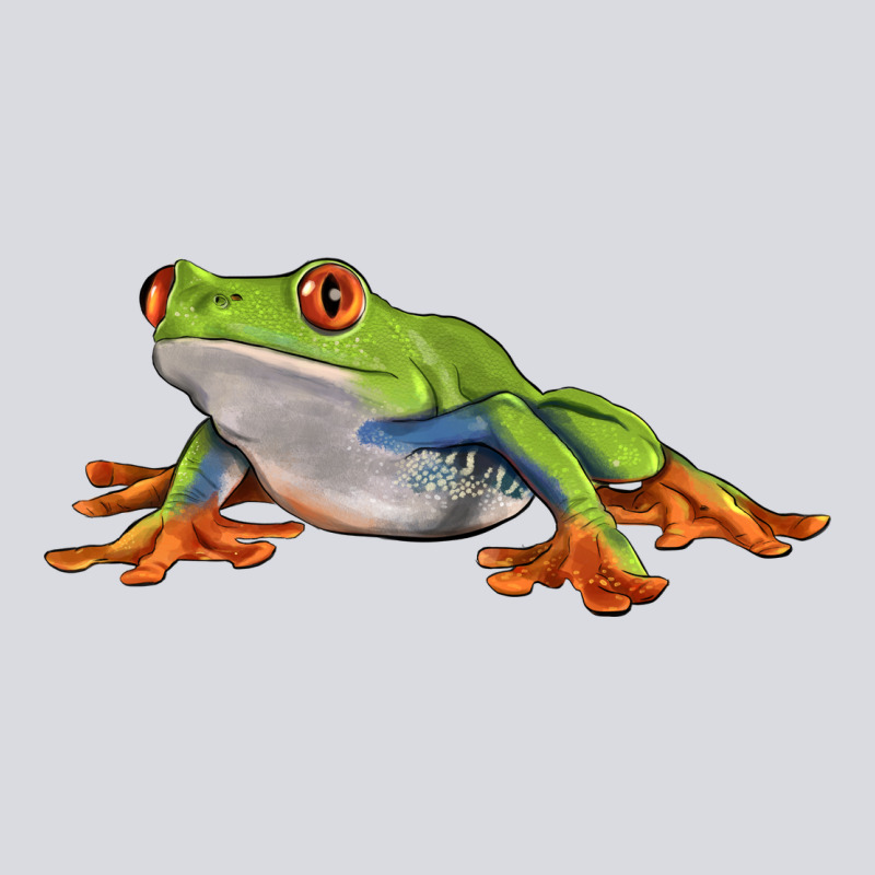Red Eyed Tree Frog Zipper Hoodie by LillyAllenDesigns | Teevron