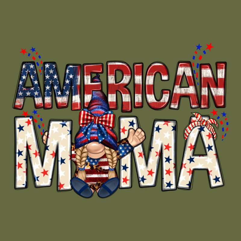American Mama With Gnome Mothers Day Long Sleeve Tee by HowdyJamesFarm | Teevron